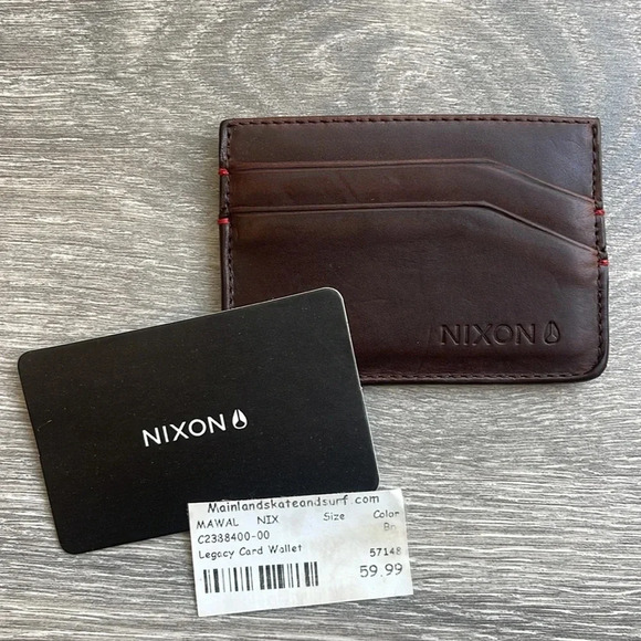 Nixon Legacy Card Wallet, dark brown - Picture 4 of 5